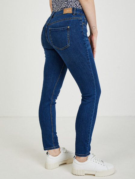 Orsay Tmavě modré dámské slim fit džíny ORSAY