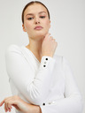 Orsay Bílé dámské tričko s dlouhým rukávem ORSAY