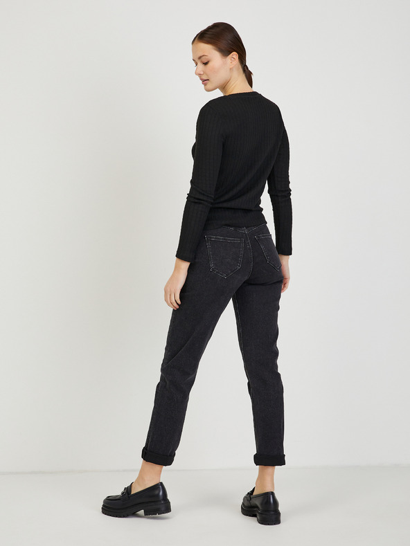 Orsay Černý dámský žebrovaný svetr ORSAY