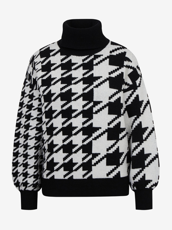 Orsay Černo-bílý dámský vzorovaný svetr ORSAY