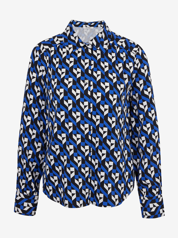 Orsay Černo-modrá dámská vzorovaná halenka ORSAY