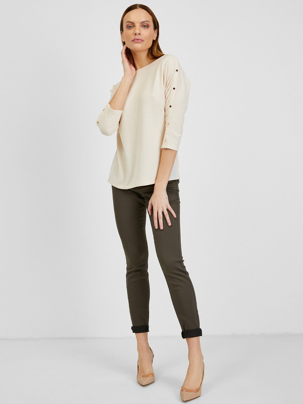Orsay Krémové dámské tričko ORSAY