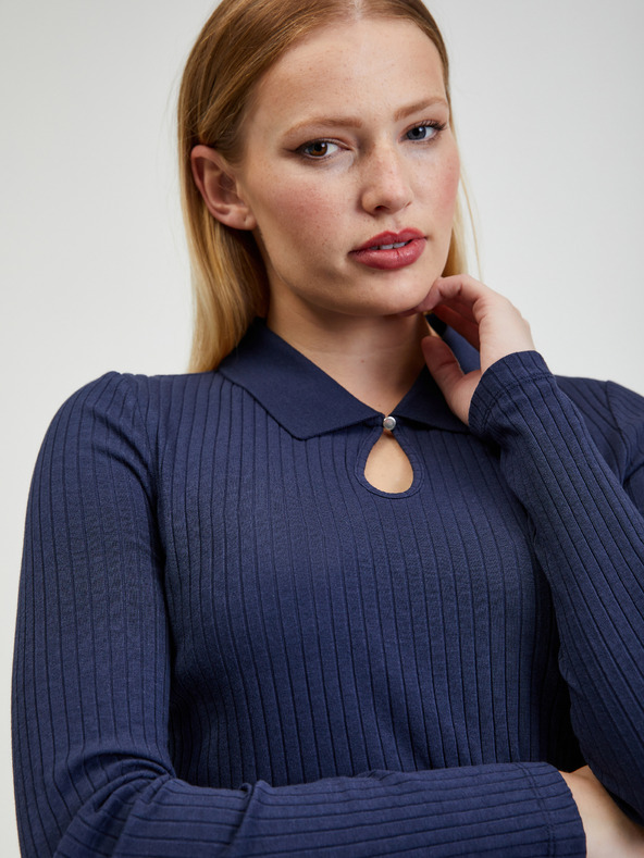 Orsay Tmavě modré dámské tričko ORSAY