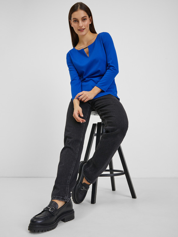 Orsay Modrá dámská halenka ORSAY