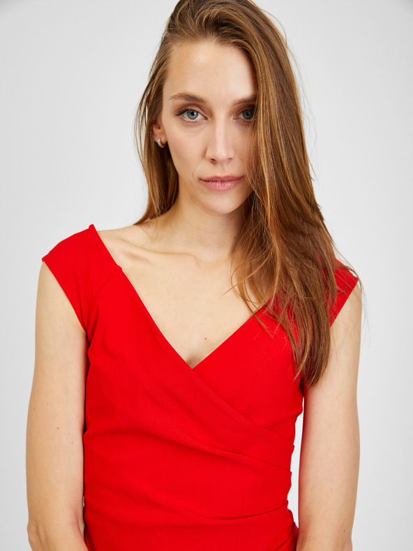 Orsay Červené dámské šaty ORSAY