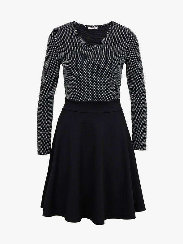 Orsay Černé dámské vzorované šaty ORSAY