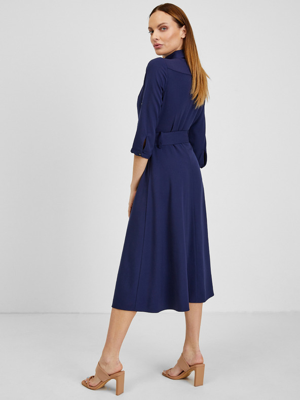 Orsay Tmavě modré dámské šaty ORSAY