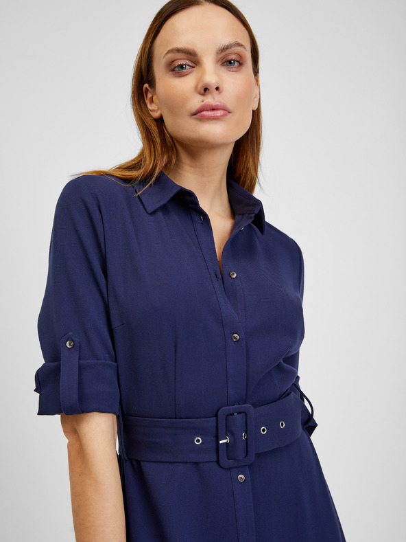 Orsay Tmavě modré dámské šaty ORSAY