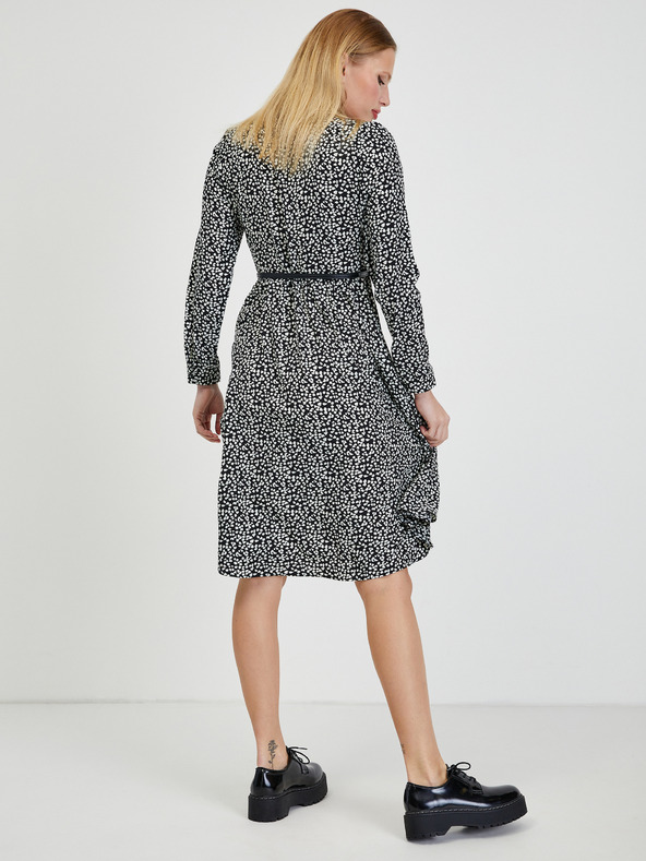 Orsay Bílo-černé dámské vzorované šaty ORSAY
