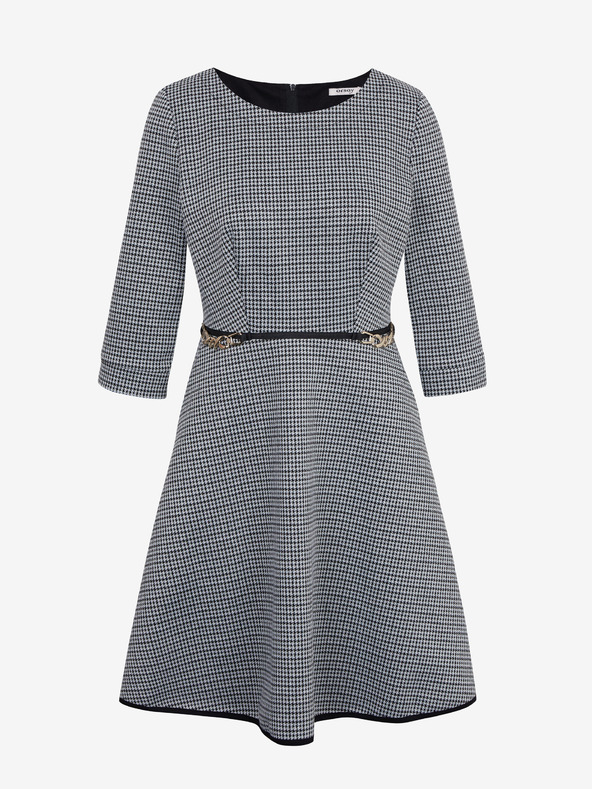 Orsay Bílo-černé dámské vzorované šaty ORSAY