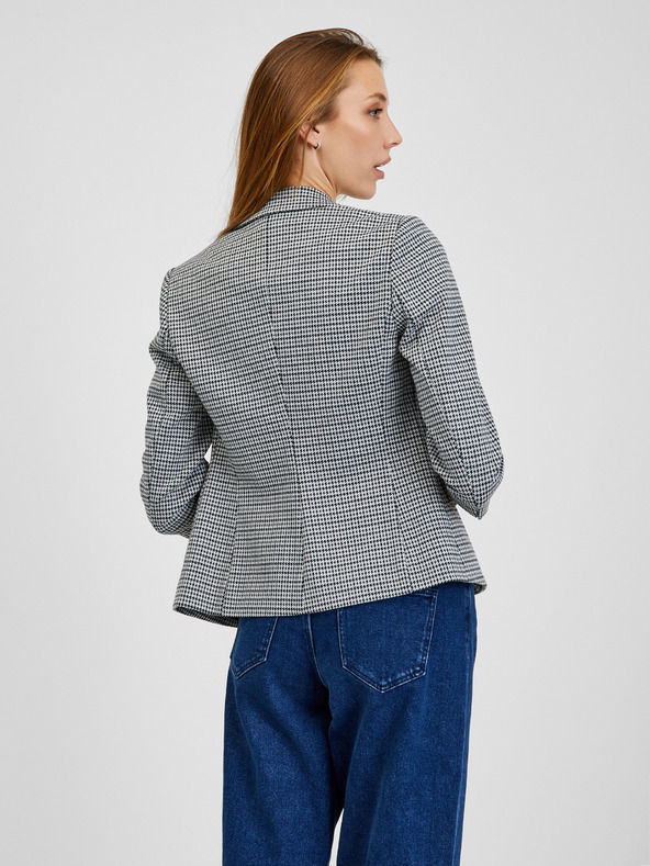 Orsay Bílo-černé dámské kostkované sako ORSAY