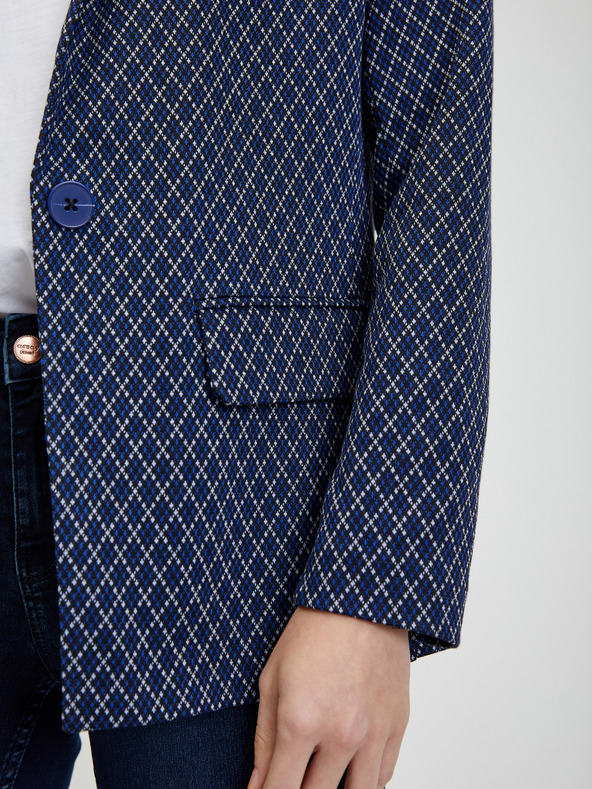 Orsay Bílo-modré dámské vzorované sako ORSAY