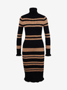 Orsay Hnědo-černé dámské pruhované šaty ORSAY