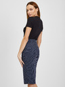 Orsay Tmavě modrá dámská vzorovaná sukně ORSAY