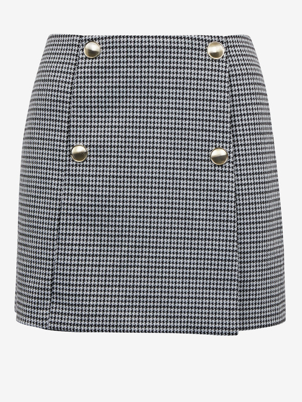 Orsay Bílo-černá dámská kostkovaná sukně ORSAY
