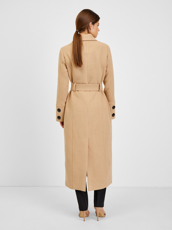 Orsay Béžový dámský zimní kabát s příměsí vlny ORSAY