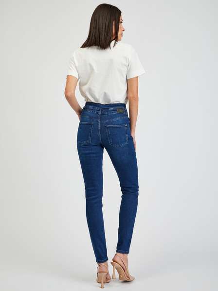 Orsay Tmavě modré dámské skinny fit džíny ORSAY