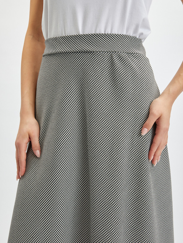 Orsay Bílo-černá dámská vzorovaná sukně ORSAY