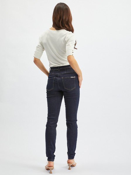 Orsay Tmavě modré dámské skinny fit džíny ORSAY