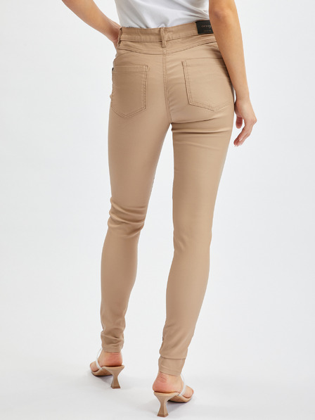 Orsay Béžové dámské skinny fit kalhoty ORSAY
