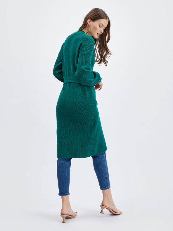 Orsay Petrolejový dámský dlouhý kardigan ORSAY