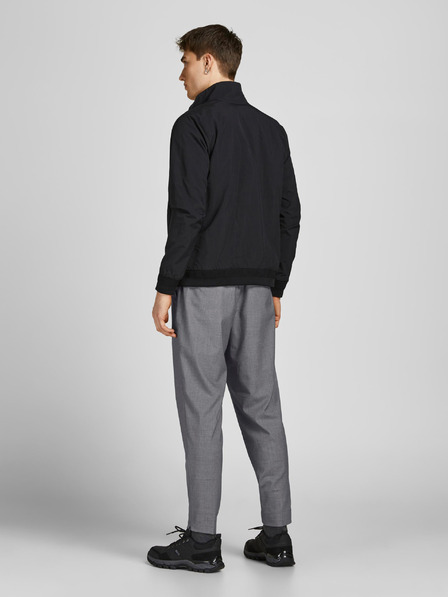 Jack & Jones Šedé žíhané kalhoty Jack & Jones Frankie