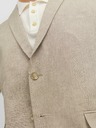 Jack & Jones Béžové pánské sako s příměsí lnu Jack & Jones Riviera
