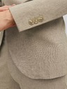 Jack & Jones Béžové pánské sako s příměsí lnu Jack & Jones Riviera