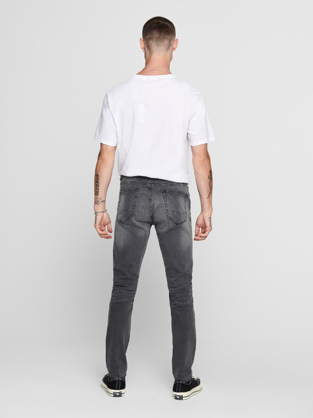 ONLY & SONS Šedé slim fit džíny ONLY & SONS Warp