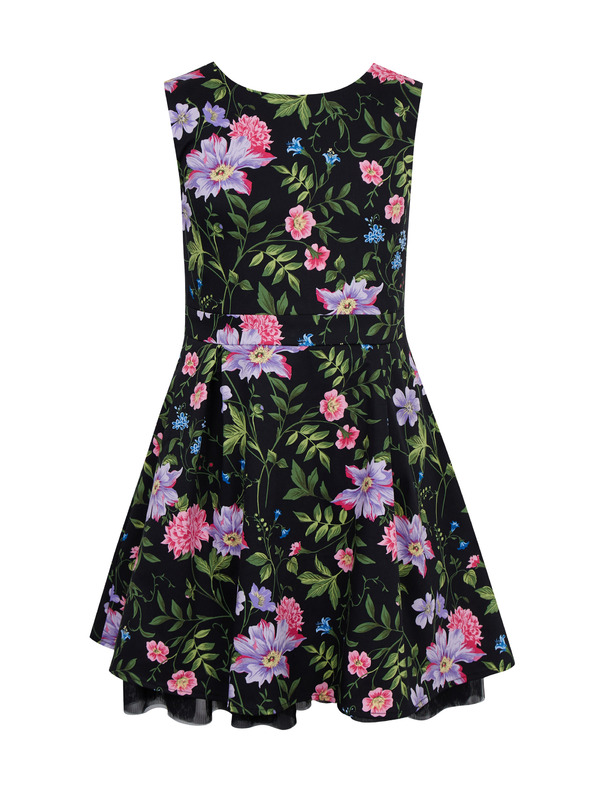 Orsay Černé dívčí květované šaty ORSAY