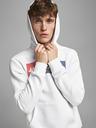 Jack & Jones Bílá pánská mikina s kapucí Jack & Jones Corp