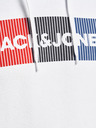 Jack & Jones Bílá pánská mikina s kapucí Jack & Jones Corp