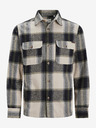Jack & Jones Béžová pánská kostkovaná košile Jack & Jones Darren