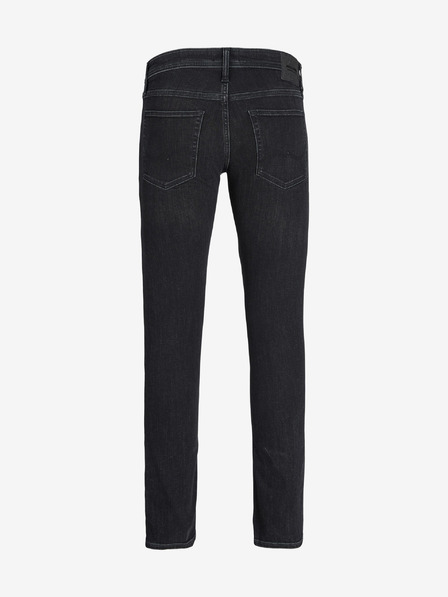 Jack & Jones Černé pánské slim fit džíny Jack & Jones Glenn