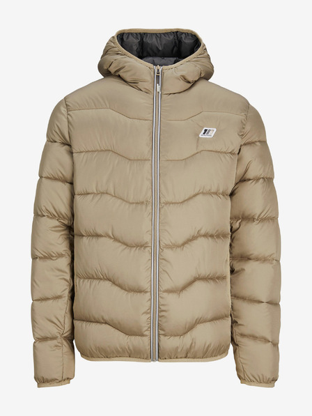 Jack & Jones Béžová pánská prošívaná zimní bunda Jack & Jones Sky
