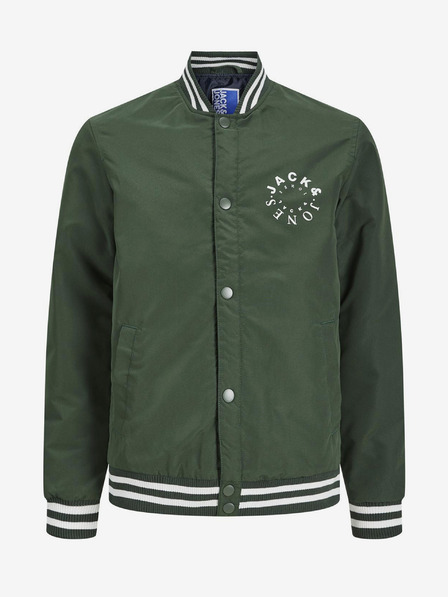 Jack & Jones Zelená klučičí lehká bunda Jack & Jones Warrior