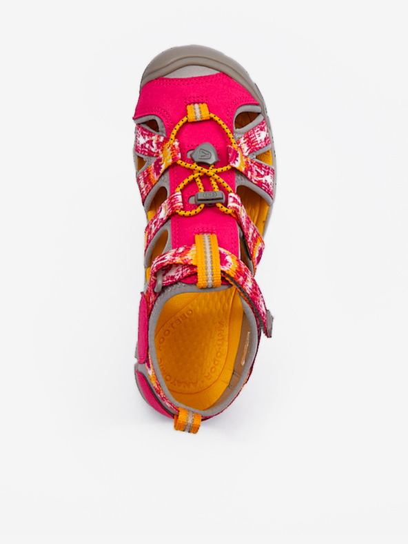 Keen Tmavě růžové holčičí outdoorové sandály Keen Seacamp