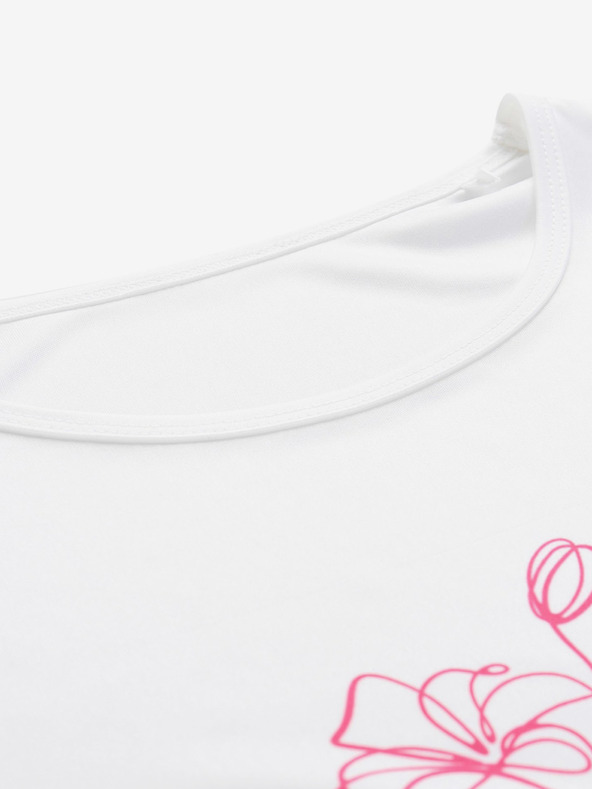 ALPINE PRO Bílé dámské tričko ALPINE PRO QUATRA