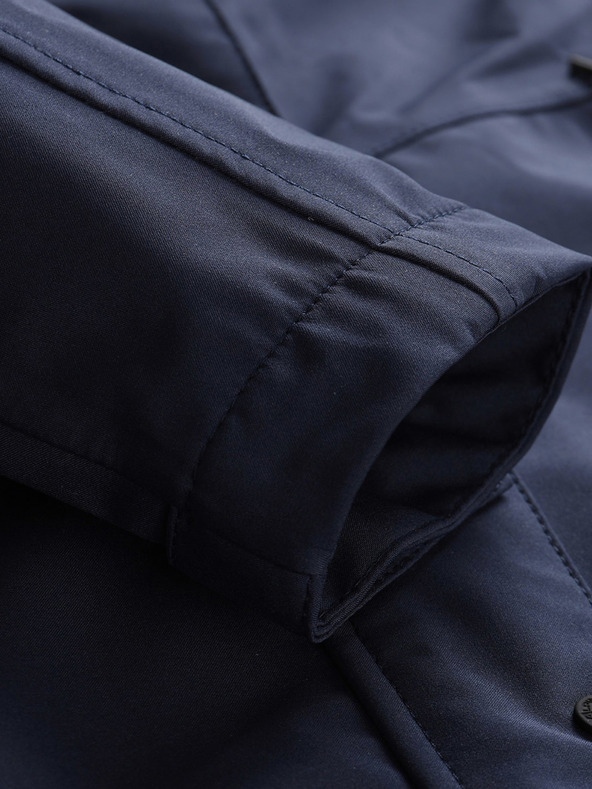 ALPINE PRO Tmavě modrý dámský nepromokavý kabát ALPINE PRO PERFETA