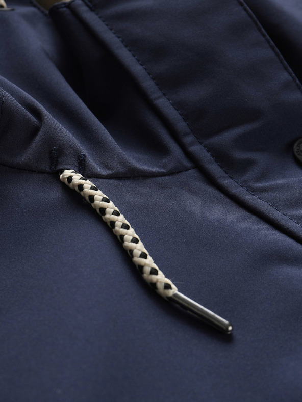 ALPINE PRO Tmavě modrý dámský nepromokavý kabát ALPINE PRO PERFETA