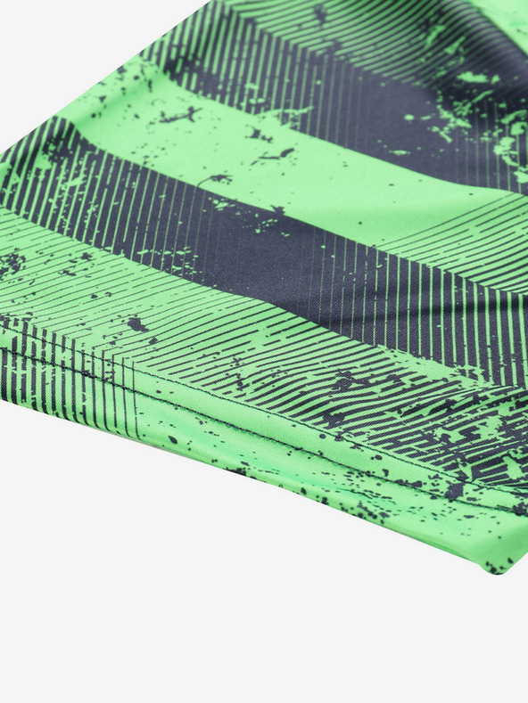 ALPINE PRO Zelené pánské vzorované funkční tričko ALPINE PRO QUATR