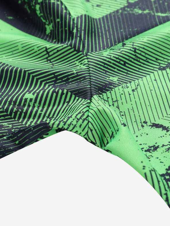 ALPINE PRO Zelené pánské vzorované funkční tričko ALPINE PRO QUATR