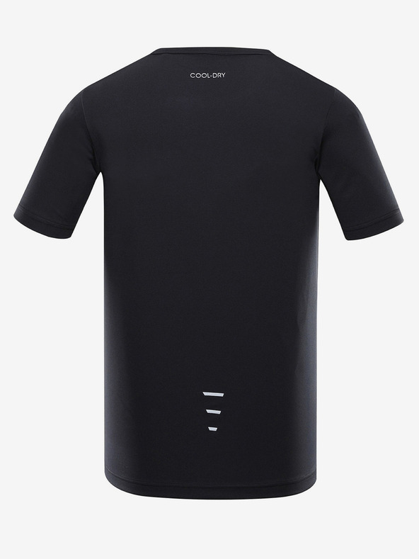 ALPINE PRO Černé pánské rychleschnoucí tričko ALPINE PRO BASIK