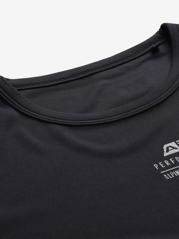 ALPINE PRO Černé pánské rychleschnoucí tričko ALPINE PRO BASIK