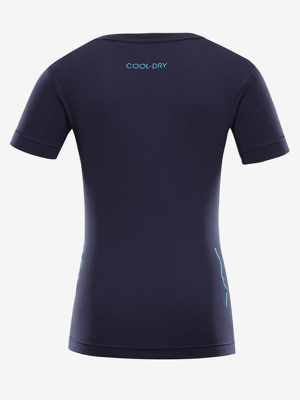 ALPINE PRO Tmavě modré dětské rychleschnoucí tričko ALPINE PRO BASIKO