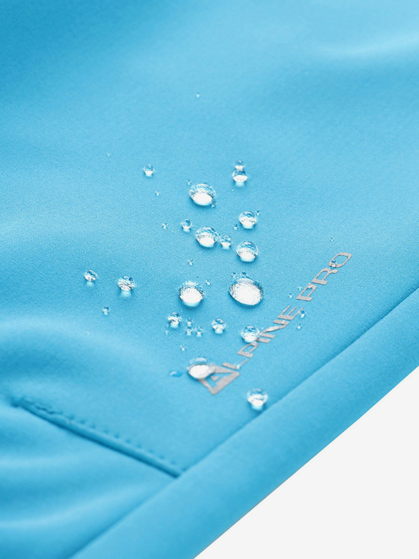 ALPINE PRO Modré dětské softshellové kalhoty ALPINE PRO SMOOTO