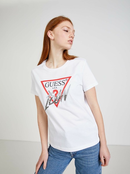 Guess Bílé dámské tričko Guess