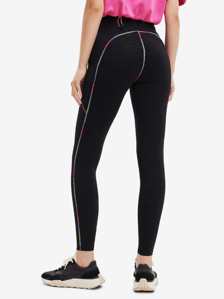 Desigual Černé dámské sportovní legíny Desigual Blaki