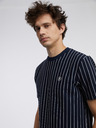 Tom Tailor Denim Tmavě modré pánské pruhované tričko Tom Tailor Denim