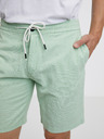 Tom Tailor Denim Světle zelené pánské lněné kraťasy Tom Tailor Denim